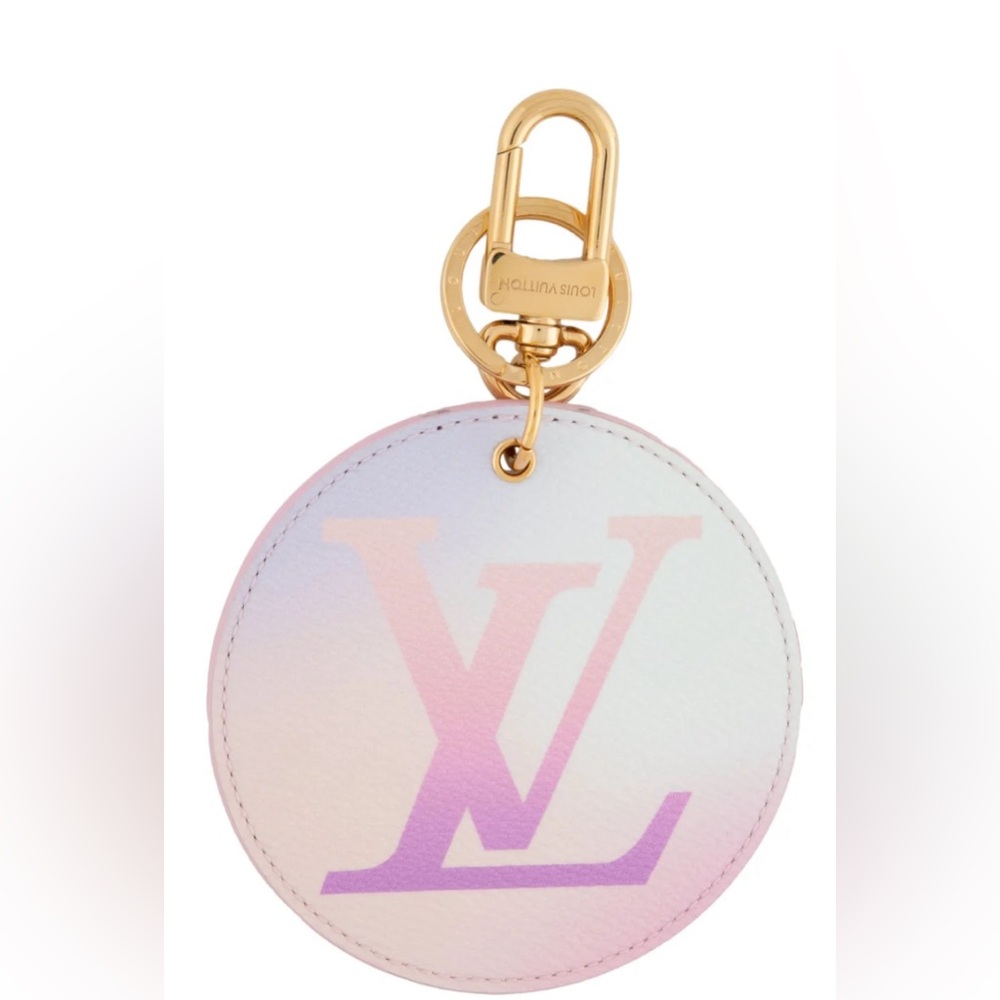 Louis Vuitton pink purple spring in the city bag charm keychain from Spring 2022